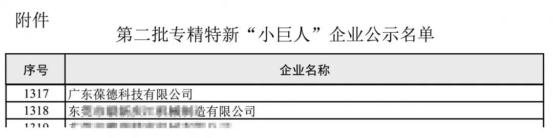 葆德入選工信部2020專精特新企業